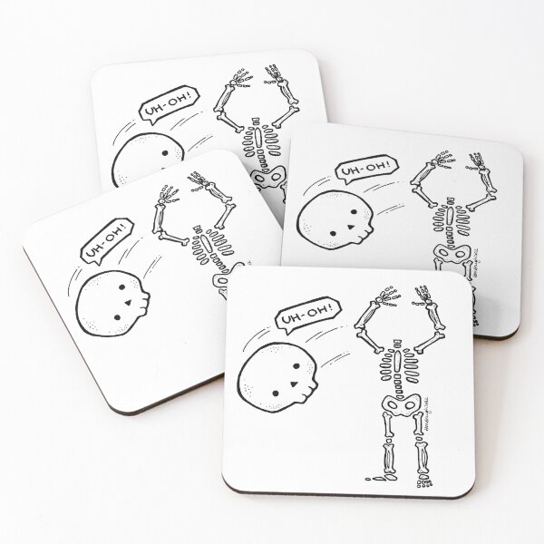 Item preview, Clumsy Skeleton designed and sold by Miss-A-McQ-Art.