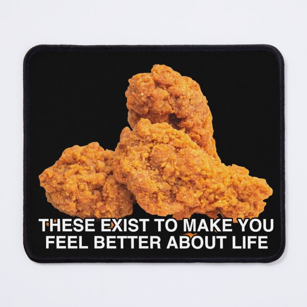 Item preview, Fried chicken wings meme designed and sold by Mindy Bubble.