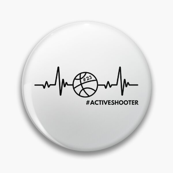 Item preview, Active Shooter Basketball Heartbeat designed and sold by Pixelish.