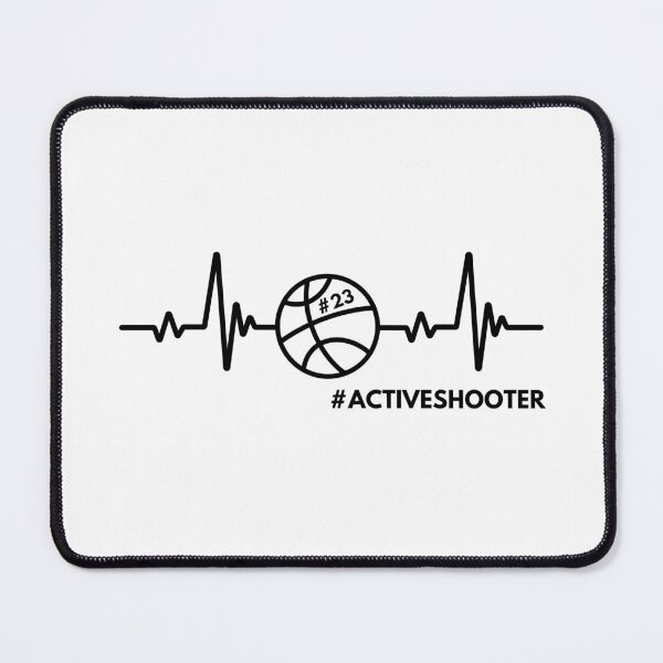 Item preview, Active Shooter Basketball Heartbeat designed and sold by Pixelish.