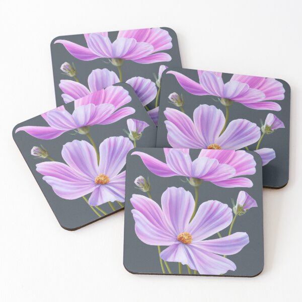 Artikelvorschau, Lila Kosmosblumen entworfen und verkauft von Vanover Designs.