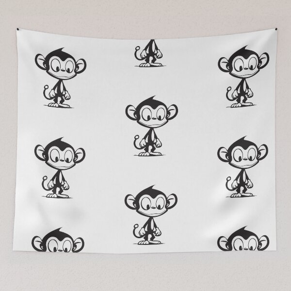 Item preview, cute litlle monkey ape designed and sold by RBBll.