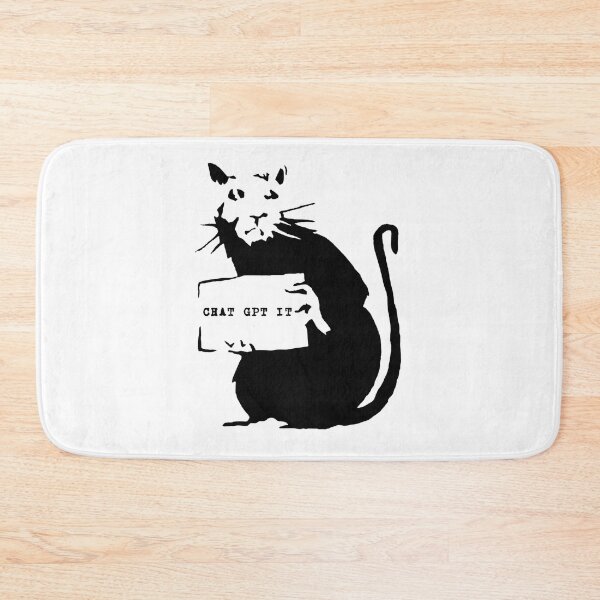 Item preview, CHAT GPT IT - Banksy Rat Design designed and sold by ChatGPT.
