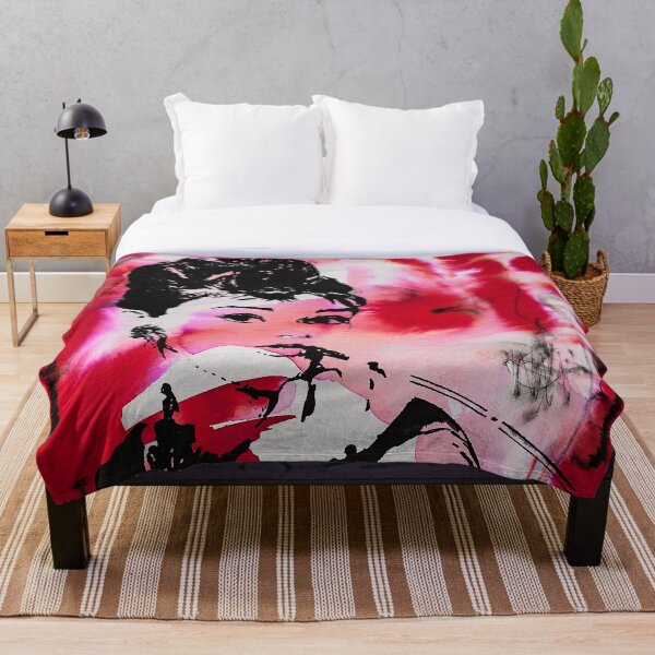 Audrey Hepburn Throw Blanket