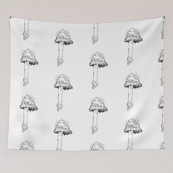 Item preview, Lawns to meadows ink cap mushroom designed and sold by PunkCabbage.