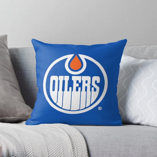 Oilers Logo Throw Pillow