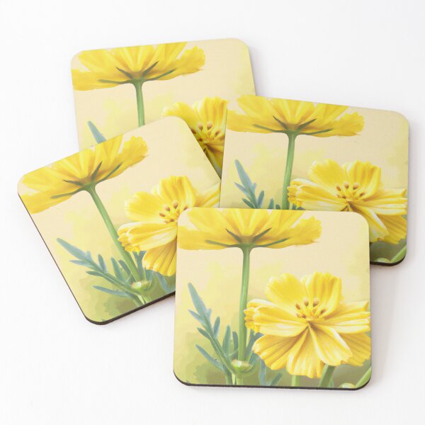 Artikelvorschau, Gelbe Kosmosblumen entworfen und verkauft von Vanover Designs.