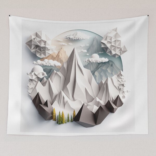 Item preview, origami mountains designed and sold by Kadhaf.