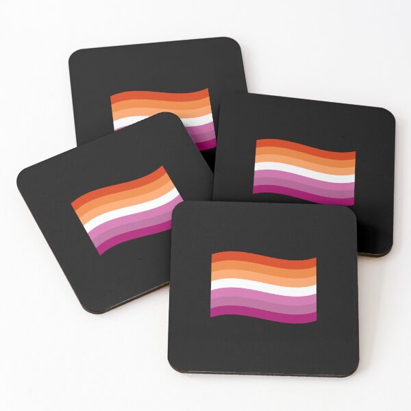 Item preview, Lesbian Pride Flag Wave Shape designed and sold by chrismanubag.