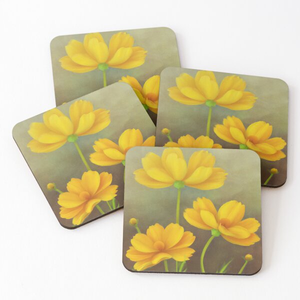 Artikelvorschau, Gelbe Kosmosblumen entworfen und verkauft von Vanover Designs.