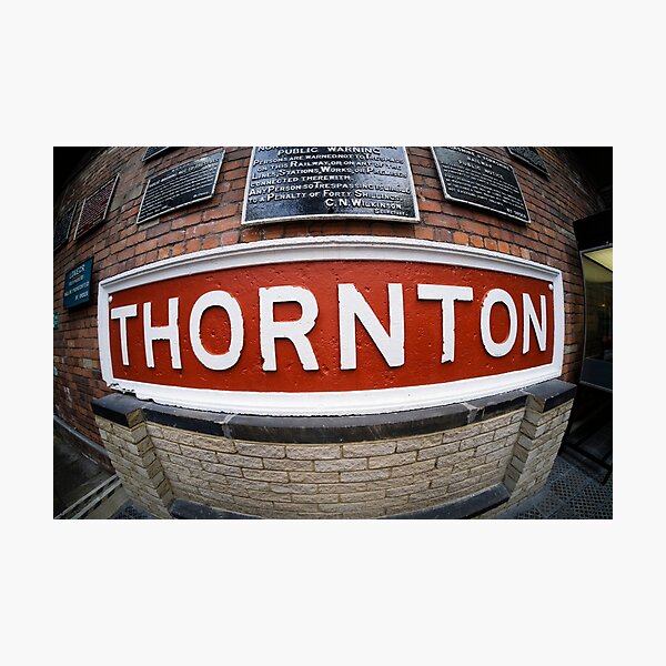 Item preview, Thornton Railway Station sign. designed and sold by Rob  Ford.