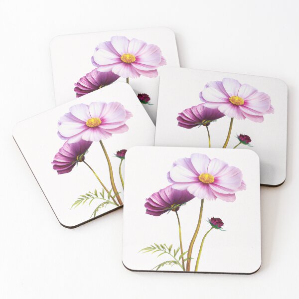 Artikelvorschau, Lila Kosmosblumen entworfen und verkauft von Vanover Designs.