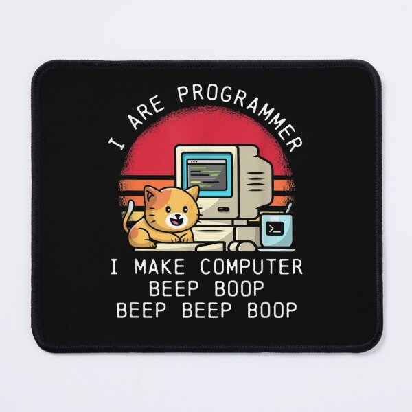 Item preview, I Are Programmer Funny Cat, Funny Programmer Gift Design designed and sold by ThePatternArt  ⭐⭐⭐⭐⭐.