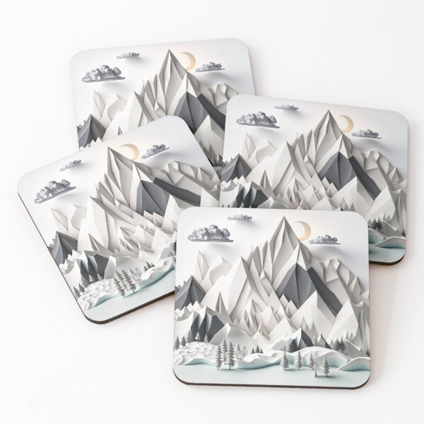Item preview, origami mountains designed and sold by Kadhaf.