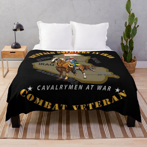 Item preview, Army - Buffalo Soldiers in Iraq - Cavalrymen at War - 9th Cav Guidon designed and sold by Military Insignia Products.