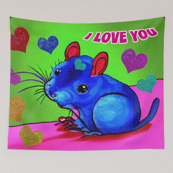 Item preview, Mouse with hearts designed and sold by Astralia.