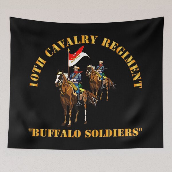 Item preview, Army - 10th Cavalry Regiment w Cavalrymen - Buffalo Soldiers designed and sold by Military Insignia Products.