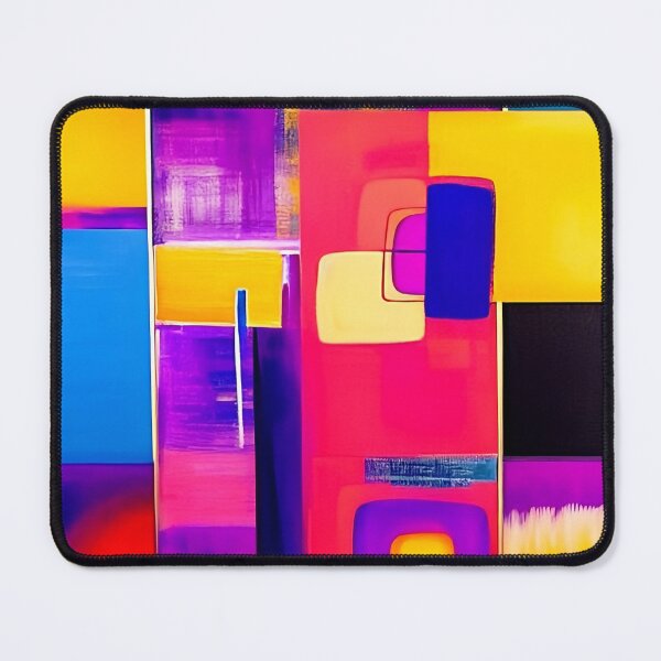 Item preview, Colorful abstract shapes geometric art painting 3 designed and sold by vishalraifx.