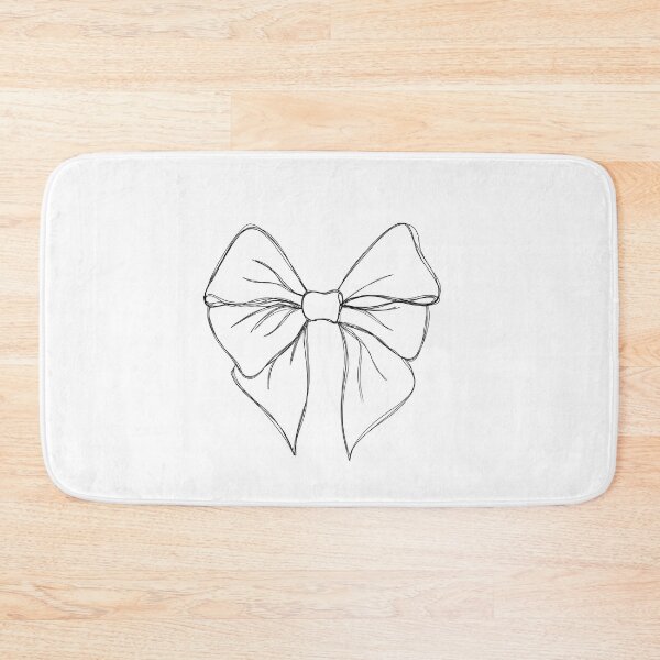 Item preview, Beautiful festive bow with ribbons - line art illustration	 designed and sold by Sunshine2504.