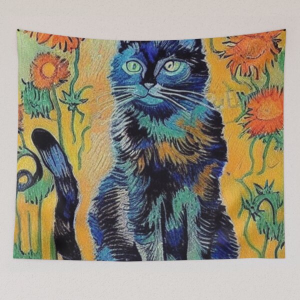 Item preview, Cat Beautiful Vangogh Style designed and sold by Ashley Lustful.