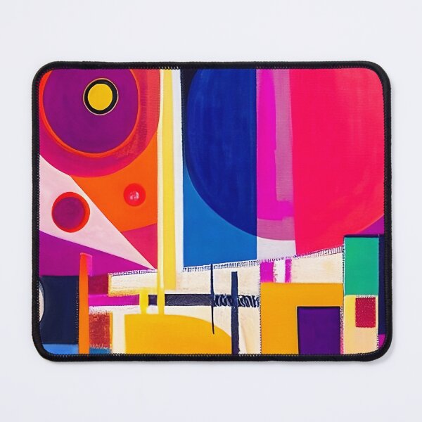 Item preview, Colorful abstract shapes geometric art painting 4 designed and sold by vishalraifx.