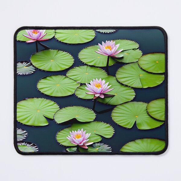 Item preview, Vibrant Water Lilies for July designed and sold by FamiliarPufferfish.