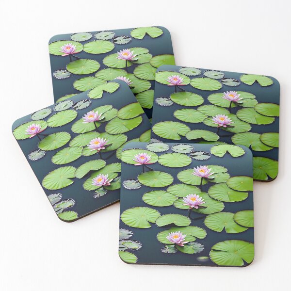 Item preview, Vibrant Water Lilies for July designed and sold by FamiliarPufferfish.