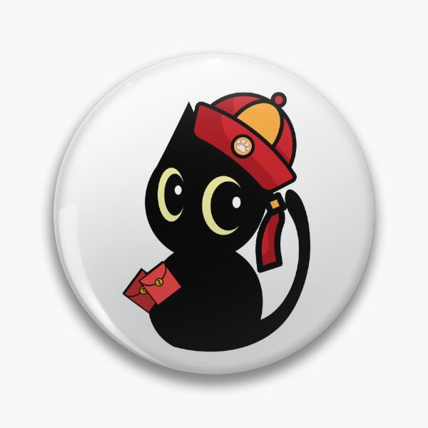 Item preview, Lunar New Year Black Cat with Red Packets and Hat designed and sold by Pet Station.