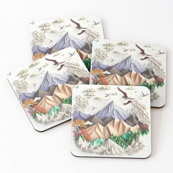 Item preview, origami mountains designed and sold by Kadhaf.