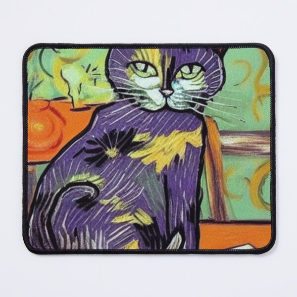 Item preview, Cat vangogh style designed and sold by Ashley Lustful.