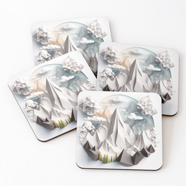 Item preview, origami mountains designed and sold by Kadhaf.