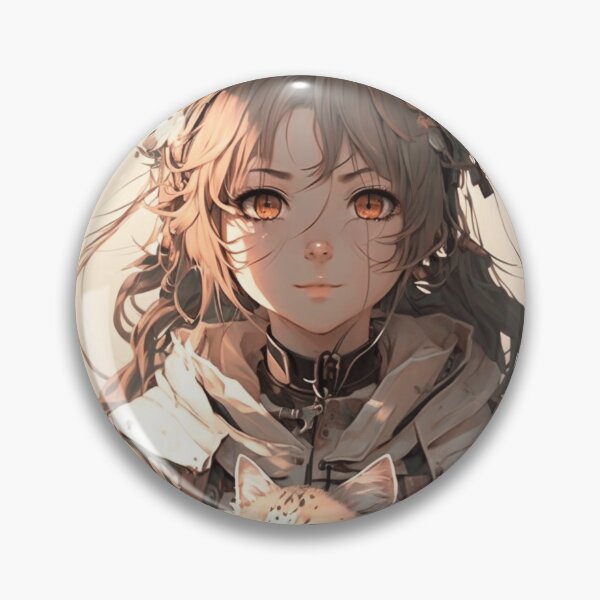 Item preview, Anime Girl With Cat designed and sold by ArtRogue.