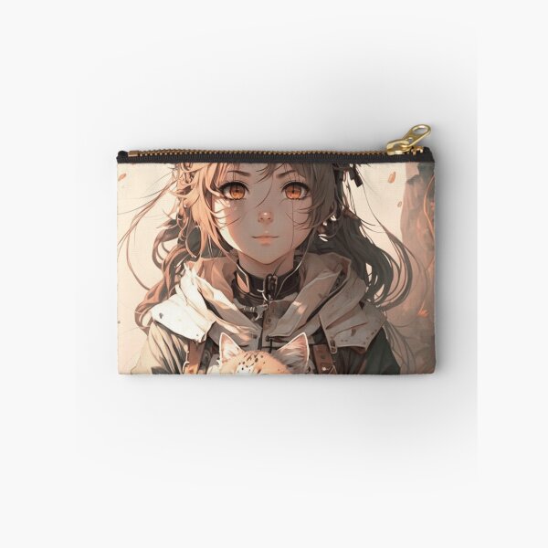Item preview, Anime Girl With Cat designed and sold by ArtRogue.
