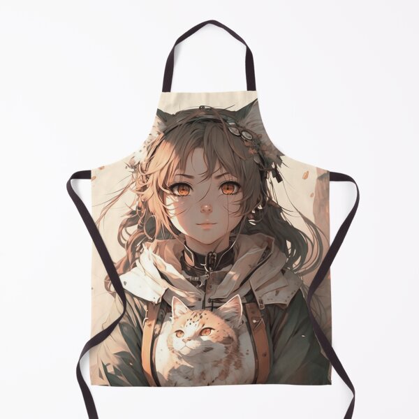 Item preview, Anime Girl With Cat designed and sold by ArtRogue.