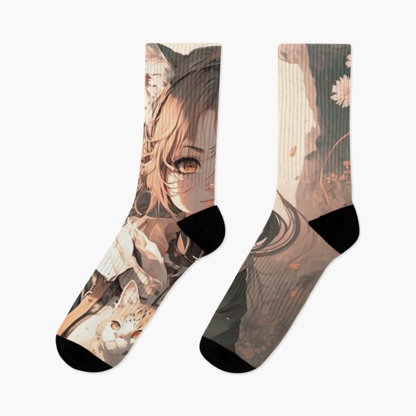 Item preview, Anime Girl With Cat designed and sold by ArtRogue.