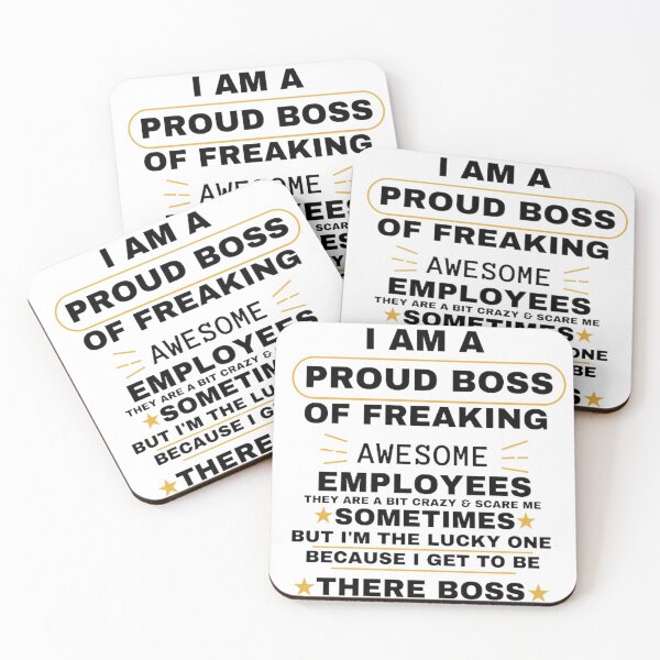 Item preview, I Am A Proud Boss Of Freaking Awesome Employees Funny Workplace Foreman Employee designed and sold by niamatollah ⭐⭐⭐⭐⭐(2,5k+).