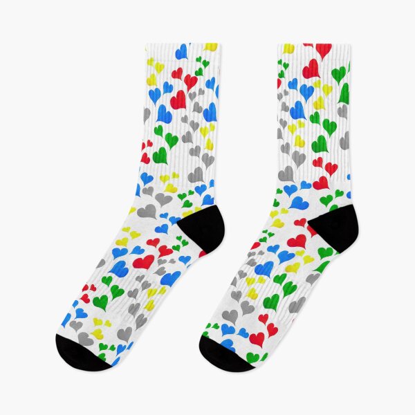 Aperçu de l'œuvre Coeurs colorés, Happy Pattern, Saint Valentin créée et vendue par Shon Dailey.