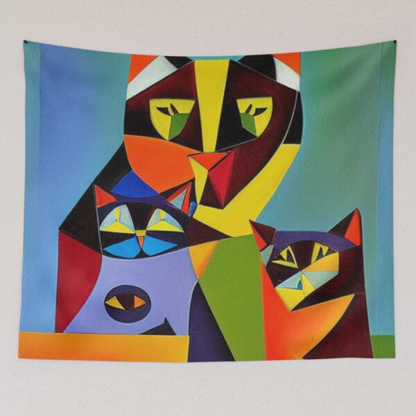 Item preview, Cat cubism designed and sold by Ashley Lustful.
