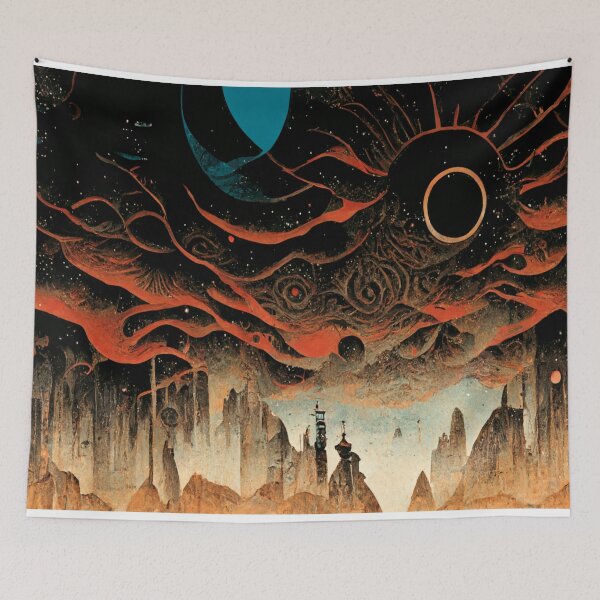Item preview, Abstract Post Apocalyptic Wasteland Scene 7 designed and sold by Styxiann.