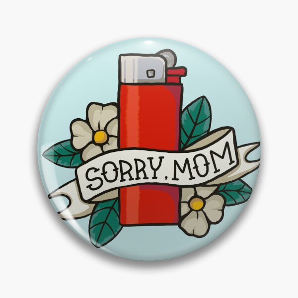Item preview, Lighter "Sorry, Mom" in tattoo style designed and sold by larivan.