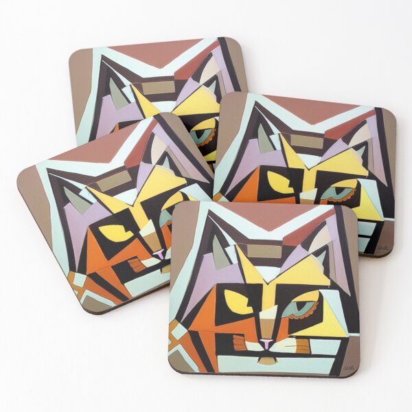 Item preview, cat cubism designed and sold by Ashley Lustful.