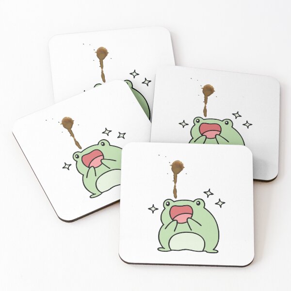 Item preview, Coffee Addict Frog designed and sold by chillaxcats.