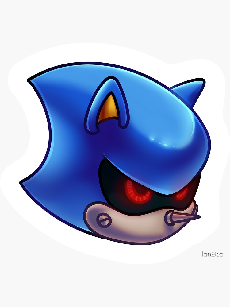 Sonic The Hedgehog- Metal Sonic 3- 10 Vinyl Decal Stickers