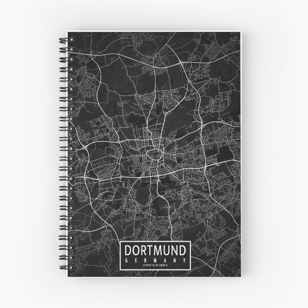Item preview, Dortmund City Map of Germany - Dark designed and sold by deMAP.