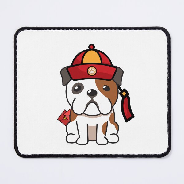 Item preview, Lunar New Year English Bulldog with Red Packets and Hat designed and sold by Pet Station.
