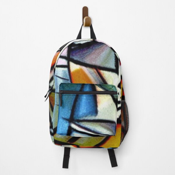 Item preview, CAT BLUE RED CUBISM designed and sold by Ashley Lustful.