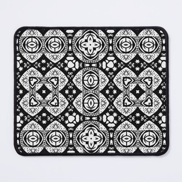Item preview, Arabesque Mosaic Tile Pattern Black and White designed and sold by Marymarice.
