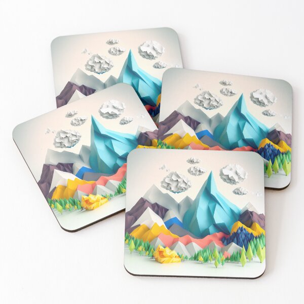 Item preview, origami mountains designed and sold by Kadhaf.