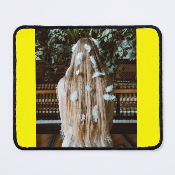 Item preview, ' Girl Golden Hairs On Spreading White Wings ' Design Is Designed By Harshly For All Redbubble Users designed and sold by Harshly.