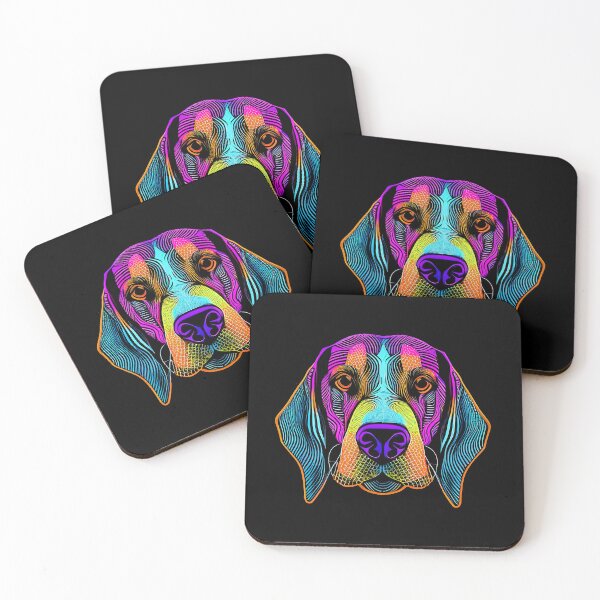 Item preview, American Foxhound Dog Colorful Paint Splash designed and sold by rafaeltto.